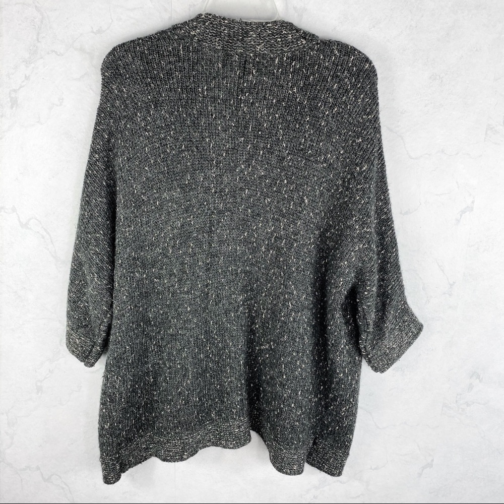 [Chicos] Gray Mesh Knit Cardigan - Picture 3 of 3